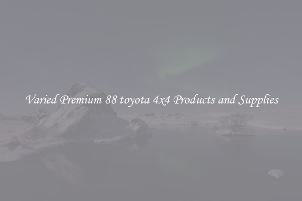 Varied Premium 88 toyota 4x4 Products and Supplies