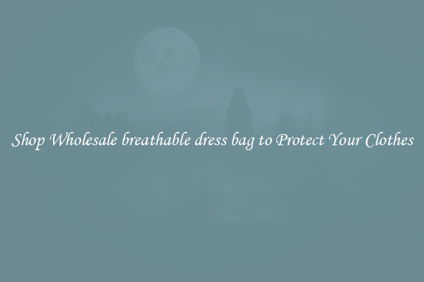 Shop Wholesale breathable dress bag to Protect Your Clothes