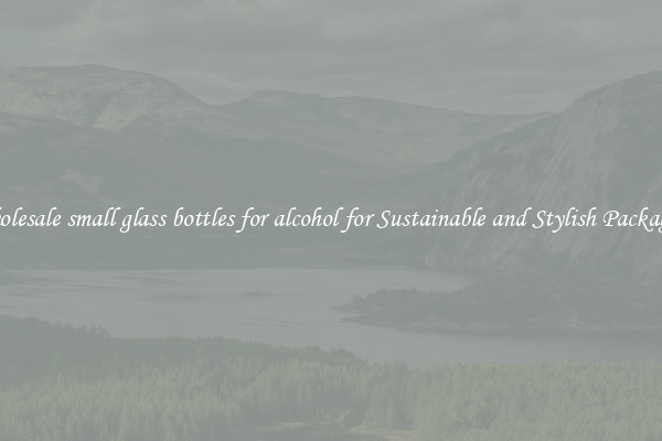 Wholesale small glass bottles for alcohol for Sustainable and Stylish Packaging