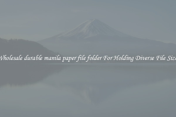 Wholesale durable manila paper file folder For Holding Diverse File Sizes