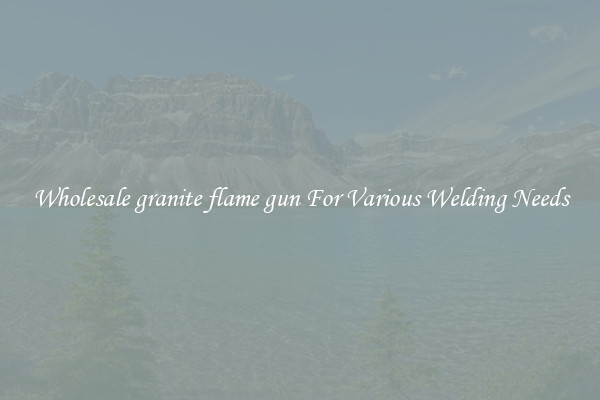 Wholesale granite flame gun For Various Welding Needs