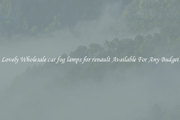 Lovely Wholesale car fog lamps for renault Available For Any Budget