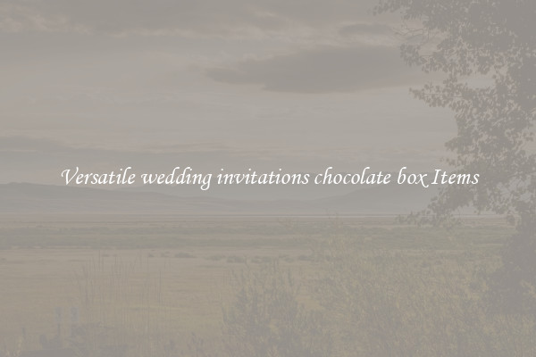 Versatile wedding invitations chocolate box Items