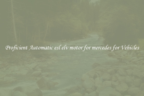 Proficient Automatic esl elv motor for mercedes for Vehicles