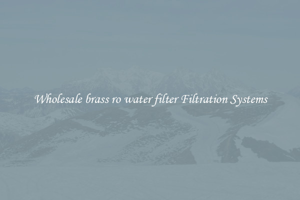 Wholesale brass ro water filter Filtration Systems