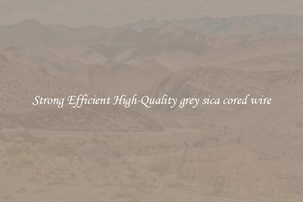 Strong Efficient High-Quality grey sica cored wire