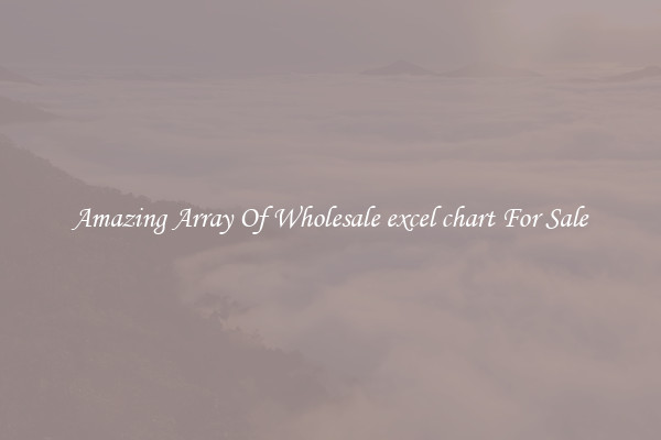 Amazing Array Of Wholesale excel chart For Sale