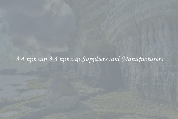 3 4 npt cap 3 4 npt cap Suppliers and Manufacturers